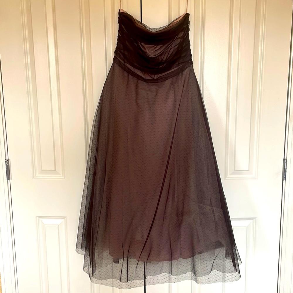 Gorgeous strapless brown / pink BCBG Max Adria dress 12